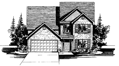 Elevation B with Partial Porch