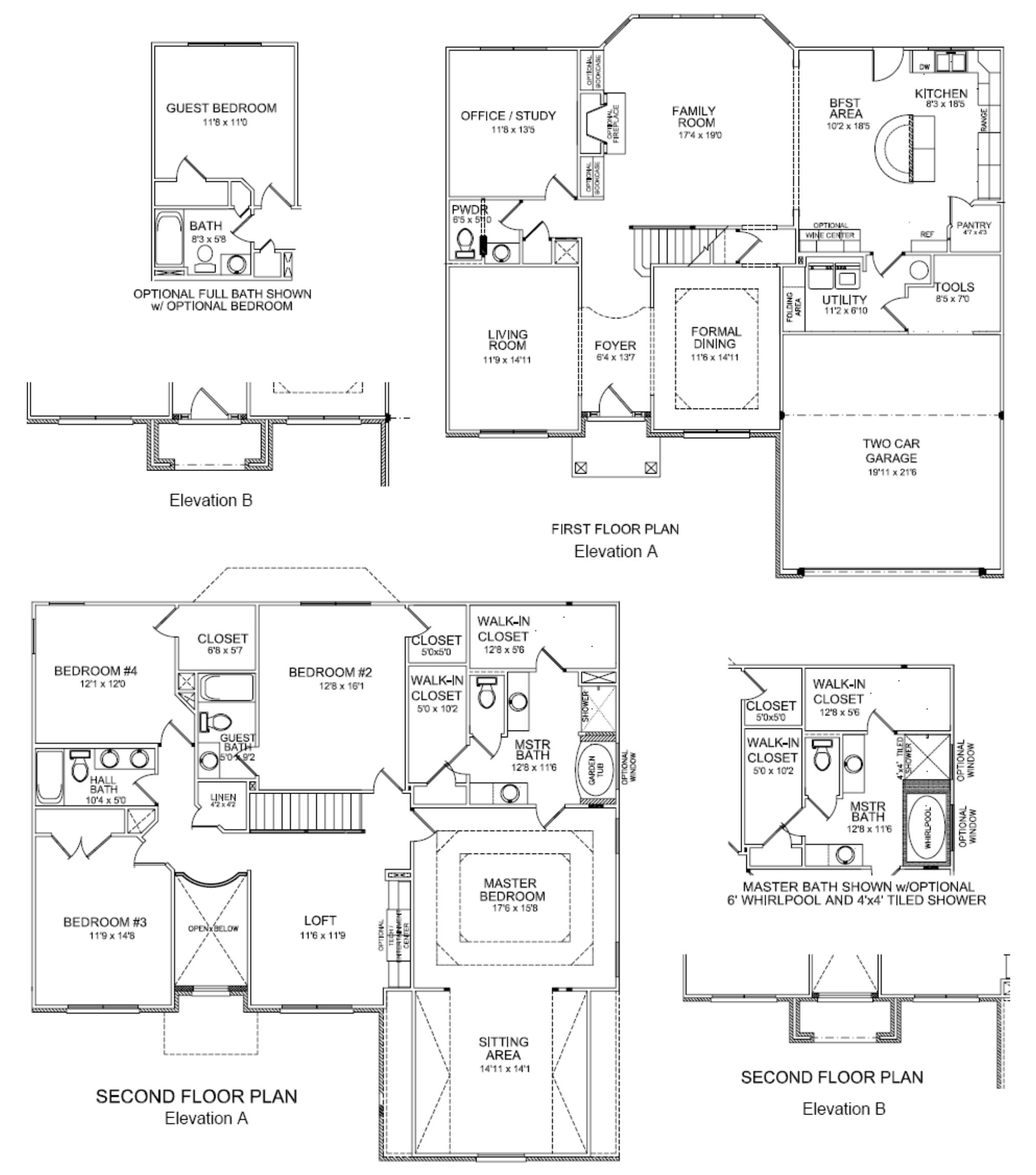 Floor Plans Alexander II Homes for Sale in Lexington